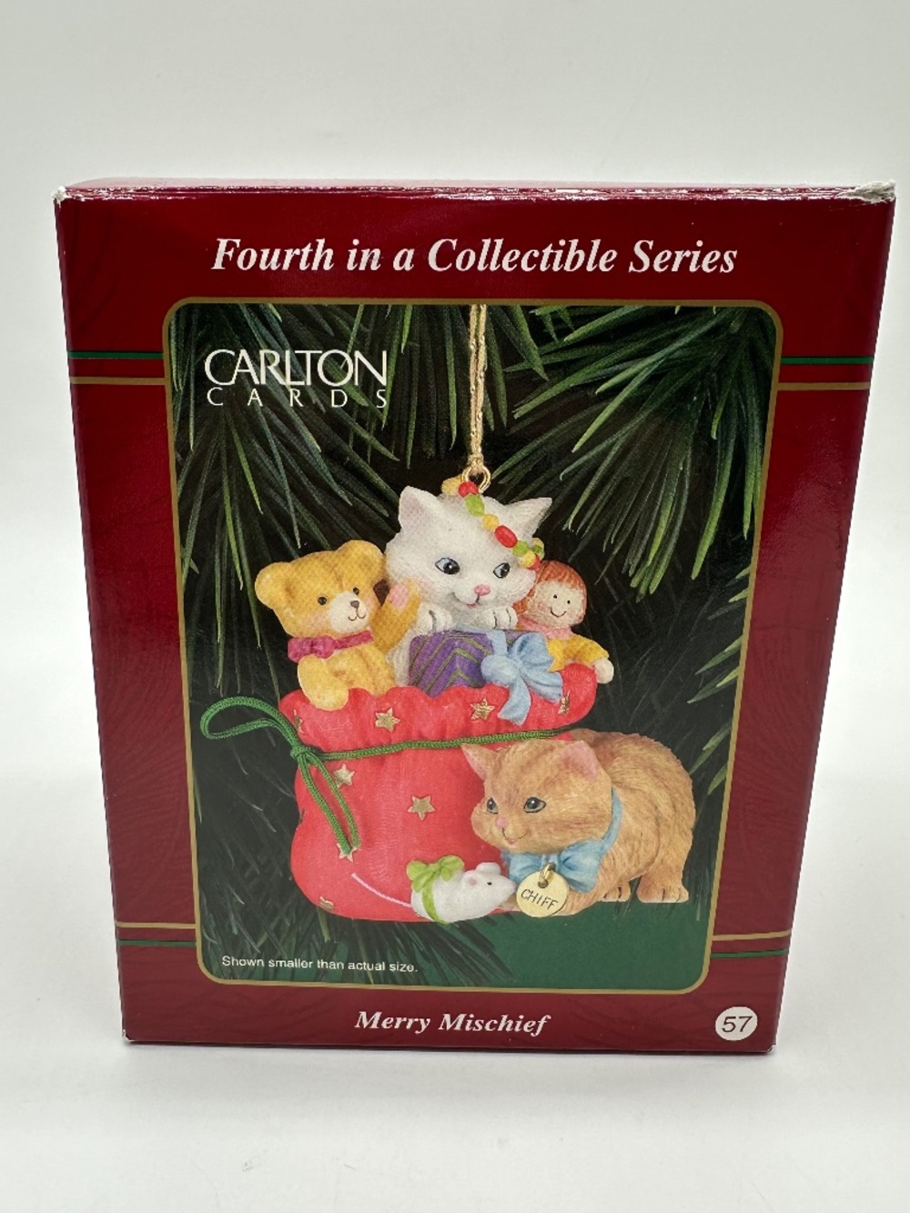 Carlton Cards Ornament - Merry Mischief Makers - Sack of Toys - Fourth - 1999